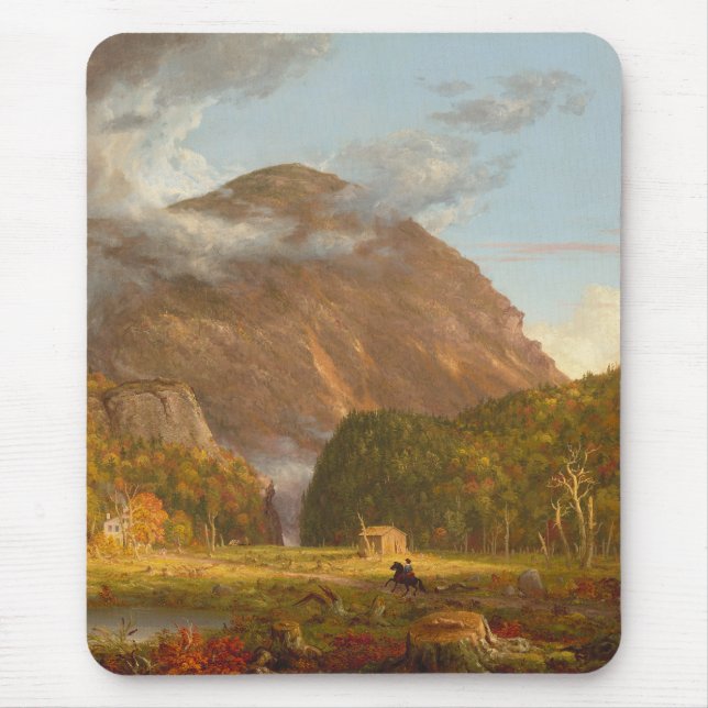 Thomas Cole Ausblick auf den Bergpass Mousepad (Vorne)