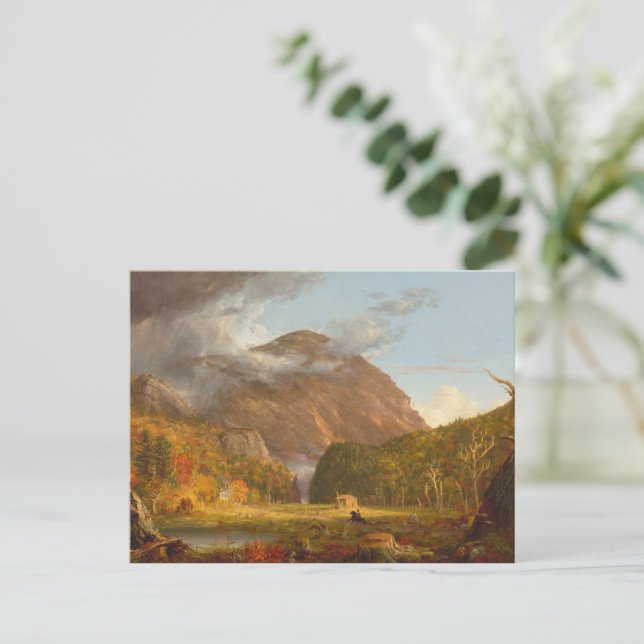 Thomas Cole Ausblick auf den Bergpass Postkarte (Stehend Vorderseite)