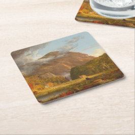 Thomas Cole Ausblick auf den Bergpass Rechteckiger Pappuntersetzer
