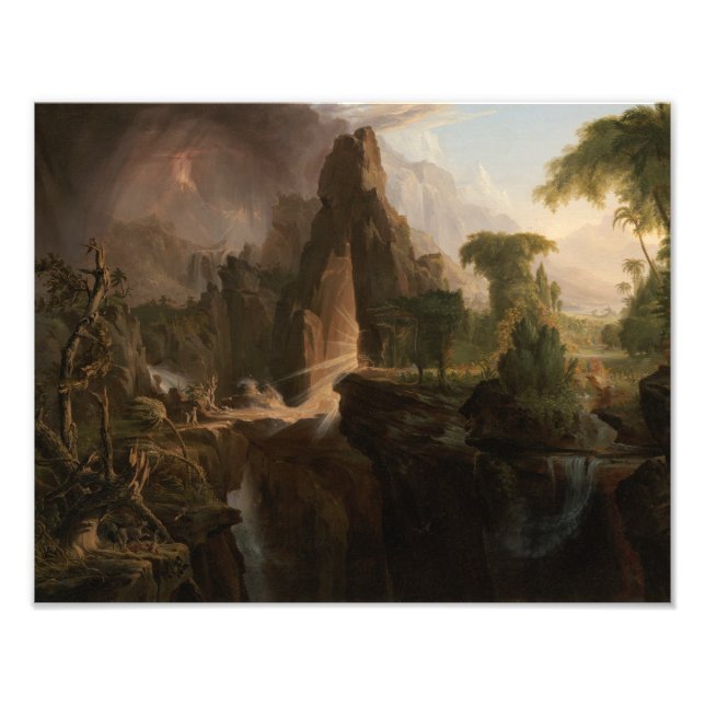 Thomas Cole - Ausweisung aus dem Garten Eden Fotodruck (Vorne)