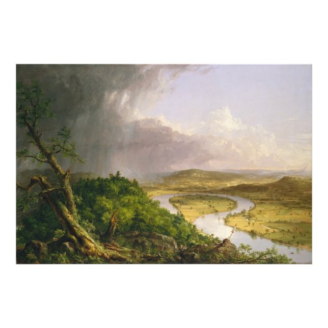 Thomas Cole der Oxbow Der Connecticut-Fluss Fotodruck (Vorne)