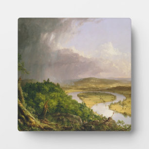 Thomas Cole der Oxbow Der Connecticut-Fluss Fotoplatte