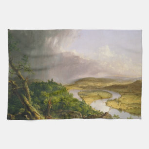 Thomas Cole der Oxbow Der Connecticut-Fluss Geschirrtuch