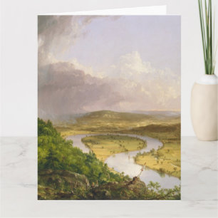 Thomas Cole der Oxbow Der Connecticut-Fluss Karte