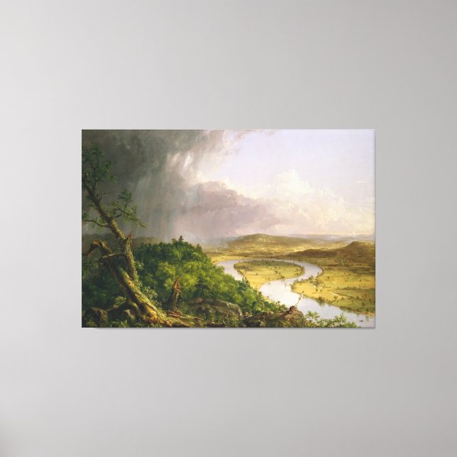 Thomas Cole der Oxbow Der Connecticut-Fluss Leinwanddruck (Vorderseite)