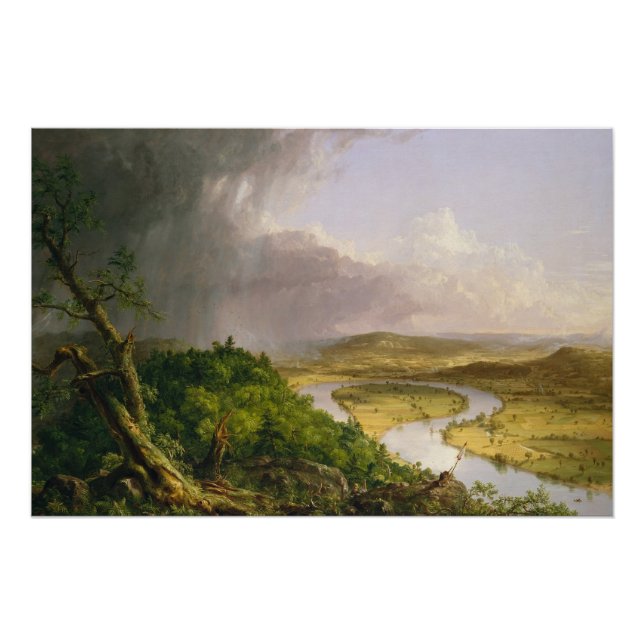 Thomas Cole der Oxbow Der Connecticut-Fluss Poster (Vorderseite)