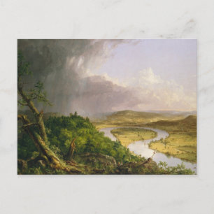 Thomas Cole der Oxbow Der Connecticut-Fluss Postkarte