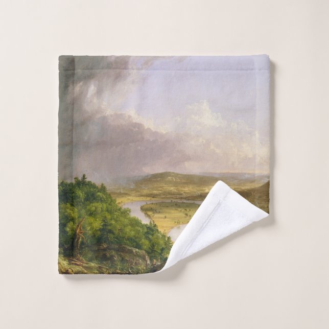 Thomas Cole der Oxbow Der Connecticut-Fluss Waschlappen (Waschlappen)