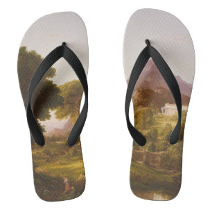 Thomas Cole Dream of Arcadia Flip Flops