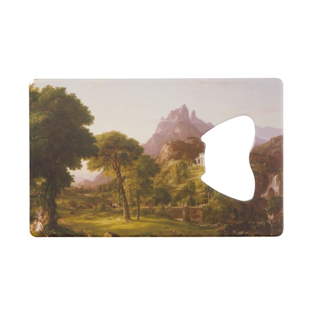 Thomas Cole Dream of Arcadia Geldbeutel Flaschenöffner (Vorderseite (Horizontal))