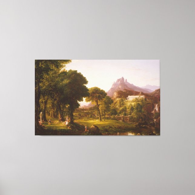 Thomas Cole Dream of Arcadia Leinwanddruck (Vorderseite)