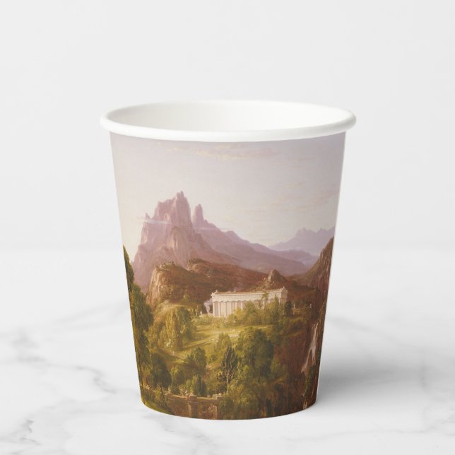 Thomas Cole Dream of Arcadia Pappbecher (Rückseite)