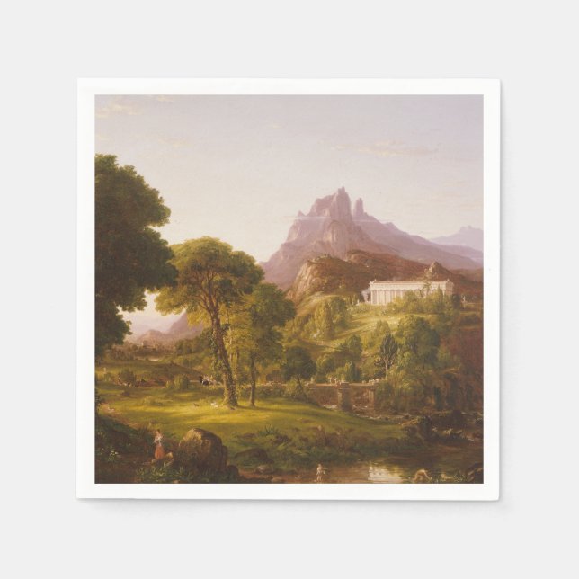 Thomas Cole Dream of Arcadia Serviette (Vorderseite)