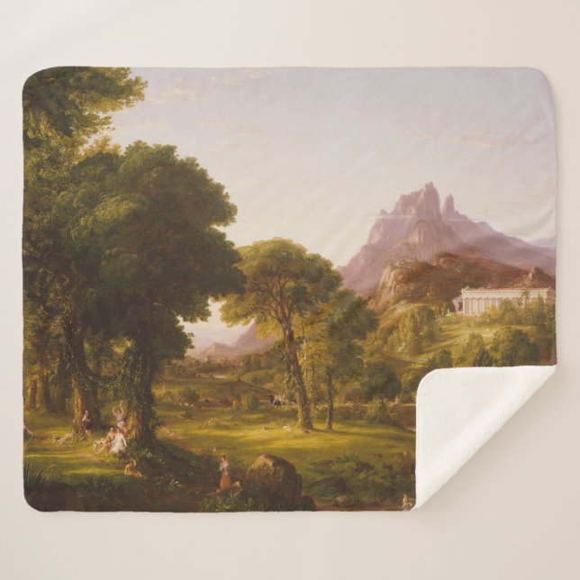 Thomas Cole Dream of Arcadia Sherpadecke (Vorderseite (Horizontal))