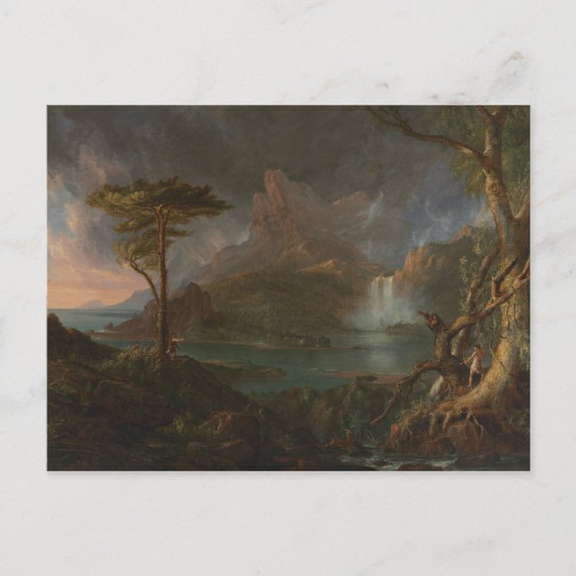 Thomas Cole - Eine wilde Szene Postkarte (Vorderseite)