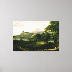 Thomas Cole The Course of Empire - The Arcadian Leinwanddruck