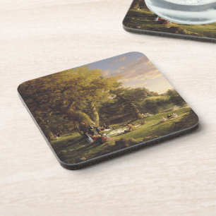 Thomas Cole The Pic-Nic Getränkeuntersetzer