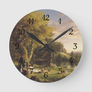 Thomas Cole The Pic-Nic Runde Wanduhr