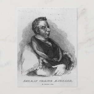 Thomas Curson Hansard, 1824 Postkarte
