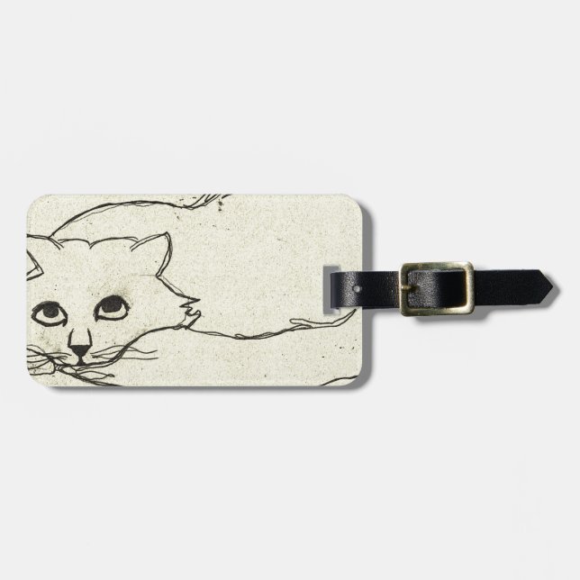 Thomas die Katze Gepäckanhänger (Vorderseite horizontal)