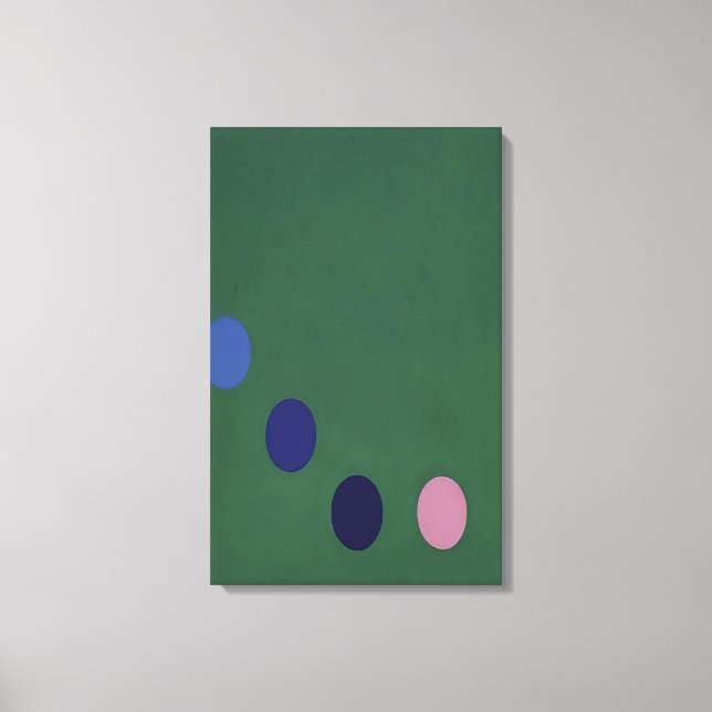 Thomas Downing - Green Square - Op Art Leinwanddruck (Vorderseite)