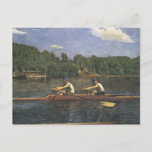 Thomas Eakins Biglin Brothers Racing Postkarte (Vorderseite)