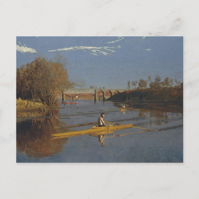 Thomas Eakins - Die Champion Single Skulpturen Postkarte (Vorderseite)