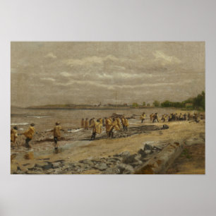 Thomas Eakins - Hauling der Seine Poster