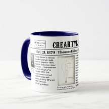 Thomas Edison 1879 Tasse