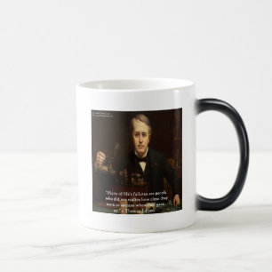 Thomas Edison "B4 Success" Zitat von Weisheit Gesc Verwandlungstasse