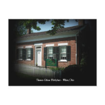 Thomas Edison Birth Place Mailand,Ohio Postcard
