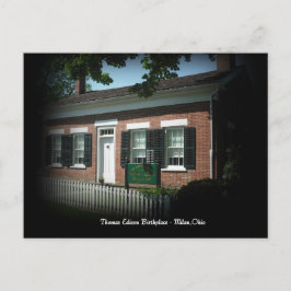 Thomas Edison Birth Place Mailand,Ohio Postcard Postkarte