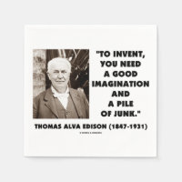 Thomas Edison erfindet Fantasie-Pile von Junk
