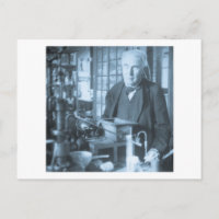 Thomas Edison in seinem Labrador Stereoview Cyan T