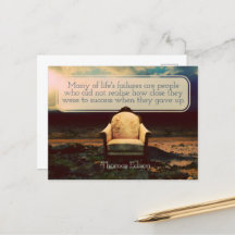 Thomas Edison Inspirational Zitat "Failures"