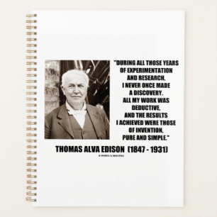 Thomas Edison Résultats Invention Citation Simple