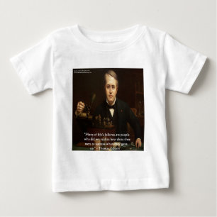 Thomas Edison "Vor dem Erfolg" Weisheitszitate Ges Baby T-shirt