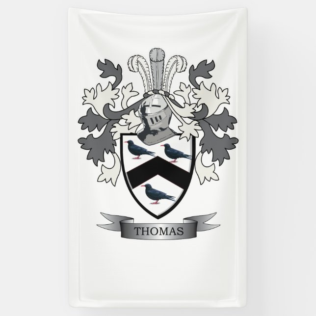Thomas-Familienwappen Banner (Vertikal)