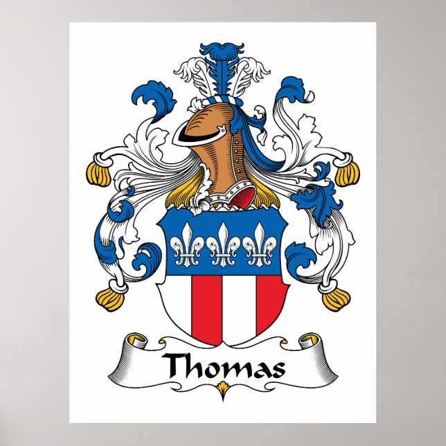 Thomas Familienwappen Poster (Vorne)