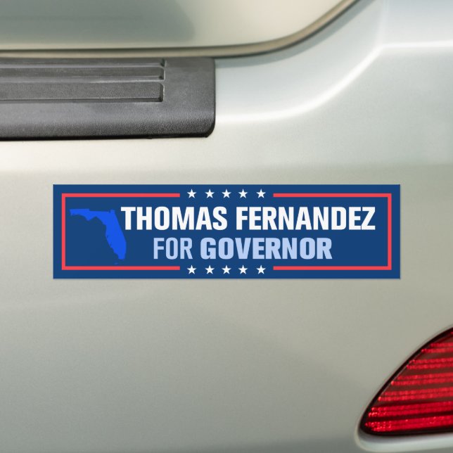 Thomas Fernandez für den Gouverneur von Florida Autoaufkleber (Auf Auto)