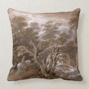 Thomas Gainsborough   ein Waldpool mit Felsen a Kissen
