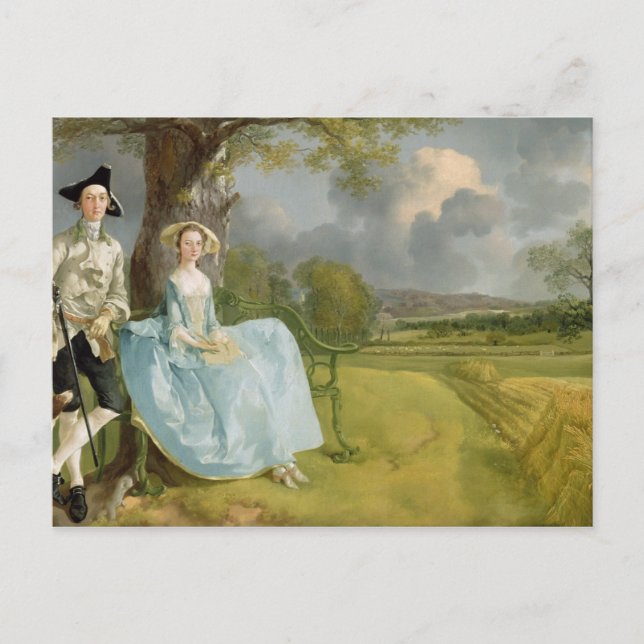 Thomas Gainsborough |Herr und Frau Andrews, c.1748 Postkarte (Vorderseite)