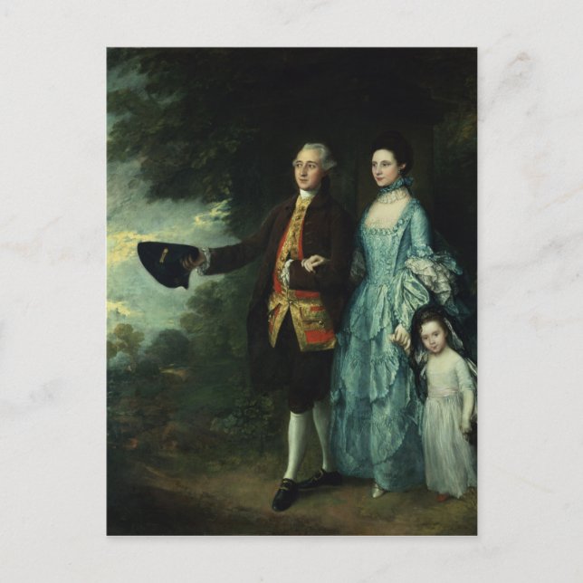 Thomas Gainsborough |Herr und Frau George Byam und Postkarte (Vorderseite)