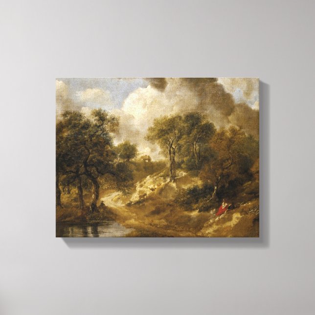 Thomas Gainsborough - Landschaft in Suffolk Leinwanddruck (Vorderseite)