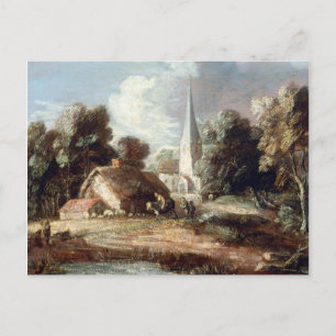 Thomas Gainsborough Landschaft mit Hütte Postkarte