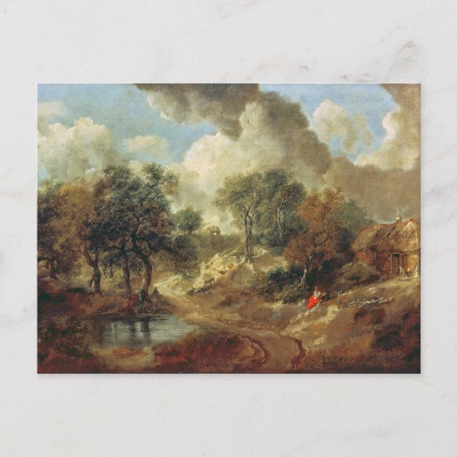 Thomas Gainsborough |Suffolk Landscape, 1748 Postkarte (Vorderseite)
