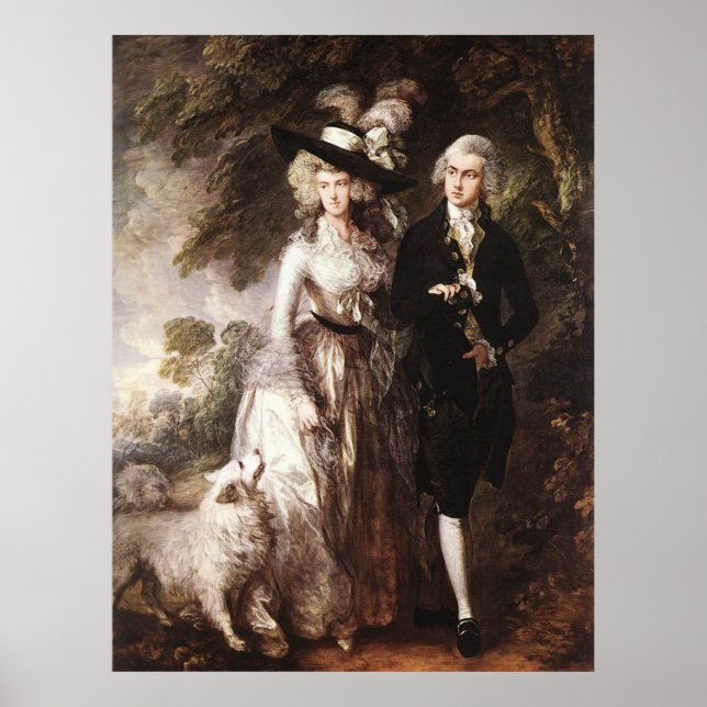 Thomas Gainsborough's Mr. and Mrs. William Hallett Poster (Vorne)