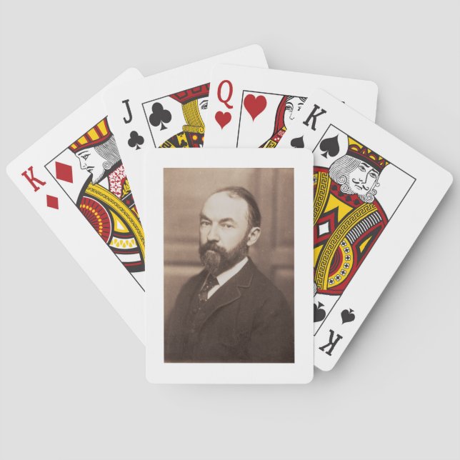 Thomas Hardy (1840-1928) (sepia photo) Spielkarten (Rückseite)