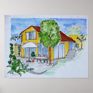 Thomas' Haus Marseille, Frankreich Poster