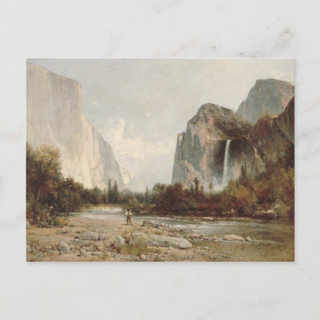 Thomas Hill - Yosemite, Bridal Veil Falls Postkarte (Vorderseite)